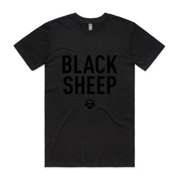 BLACK-ON-BLACK SHEEP MENS TEE Thumbnail