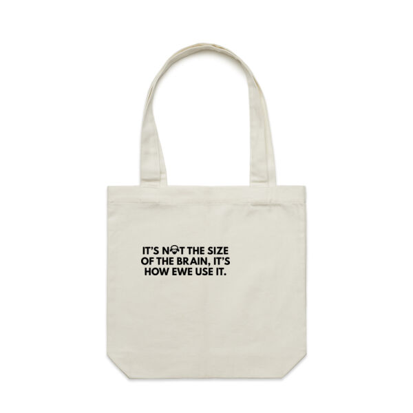 BRAIN SIZE CANVAS CARRY BAG Thumbnail