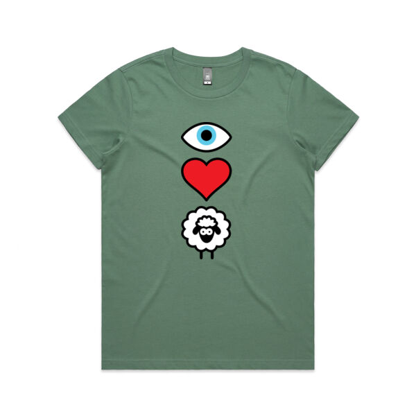 EYE HEART EWE WOMENS TEE Thumbnail